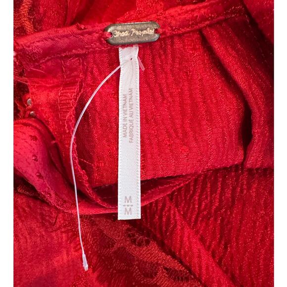 Free People Foolish Heart Midi Dress Size Medium - Picture 12 of 16